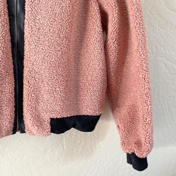 Pink‎ Owl Pink Sherpa Zipup Jacket - Picture 4 of 9